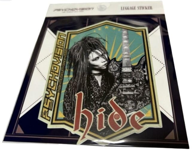 hide X JAPAN Memorial PSYCHOVISION hide MUSEUM Since 2000 ラゲッジステッカー ラゲッジ ステッカー B.ギター