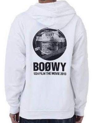 [ユイ笛竹] BO・・WY （ボウイ）30th ANNIVERSARY BOOWY 1224 FILM THE MOVIE 2013 パーカー 白いこと（M）