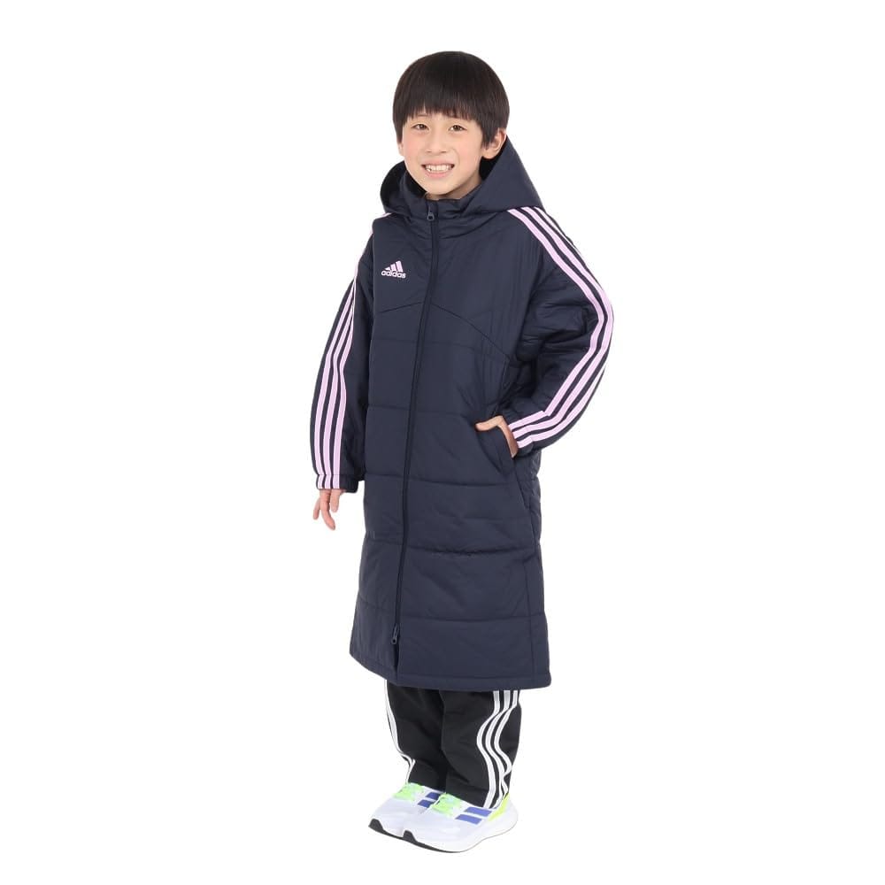 adidas(アディダス) コート キッズキッズ マストハブ 3ストライプス ルーズフィット ボアロングコート KWY19ボーイズ