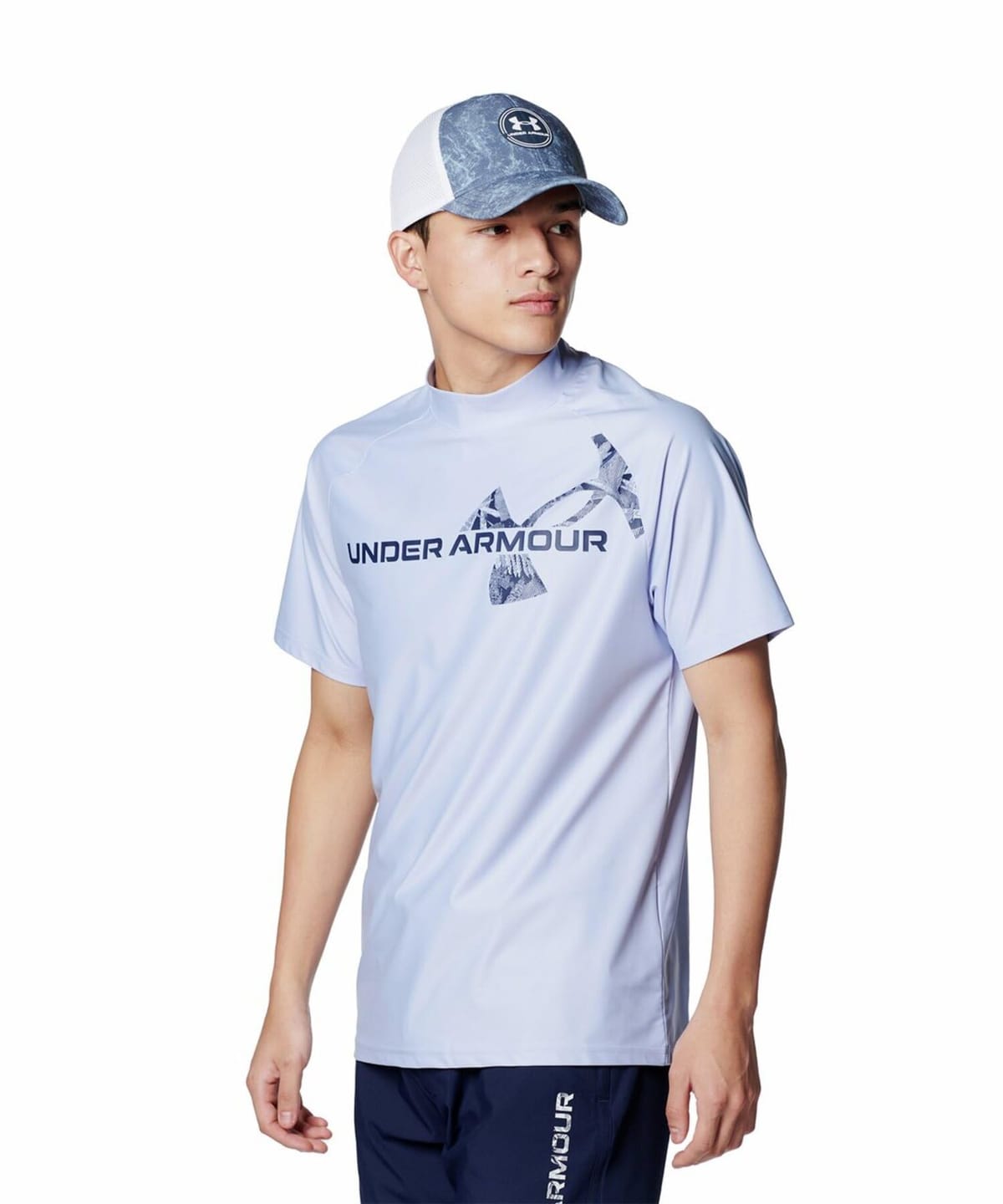 Under Armour スポーツシャツUAアイソチル 遊撃手捩り モックネック プルオーバー ゴルフメンズ