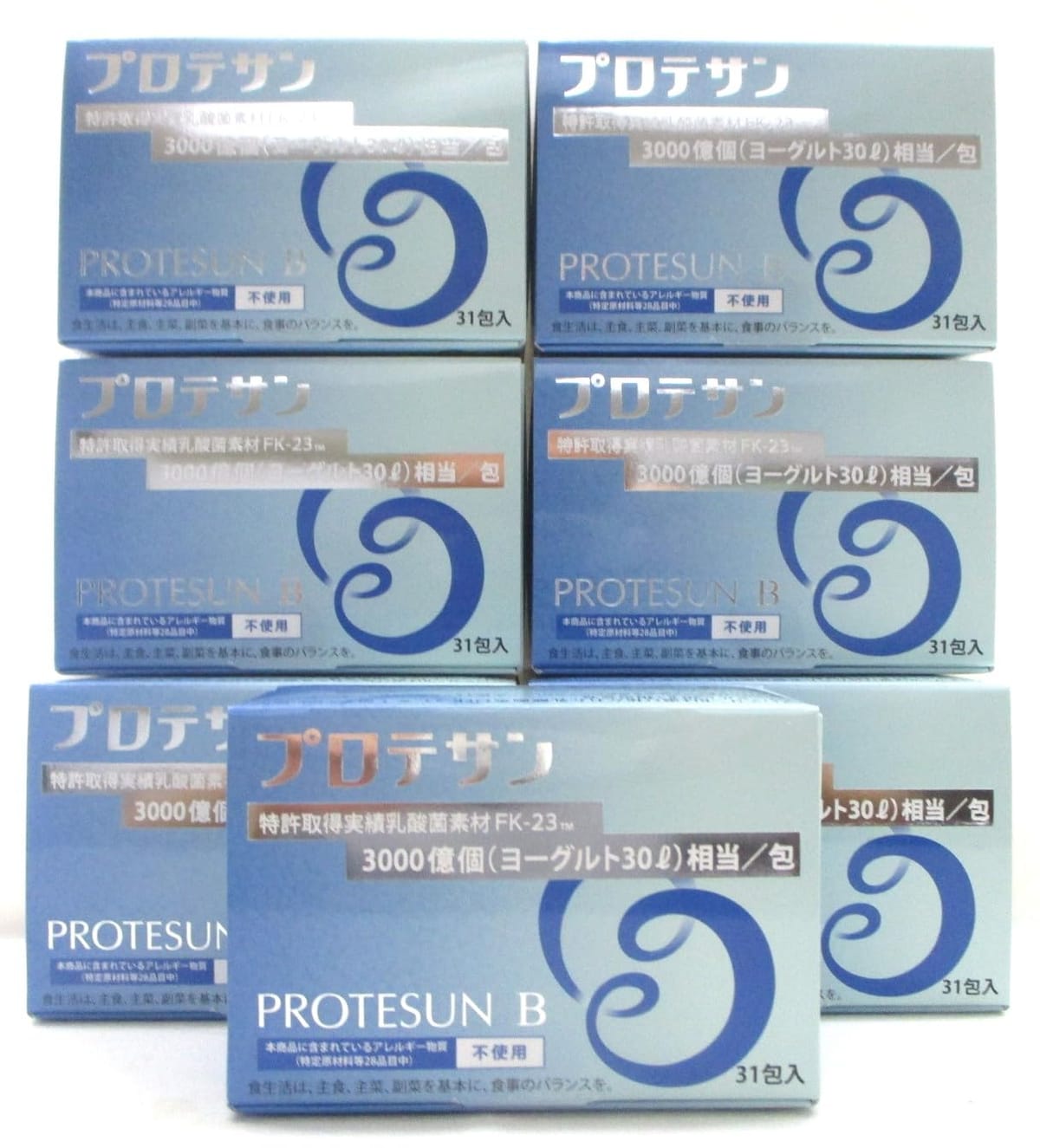 プロテサンB x6箱set+人並み外れた割り増し金1箱客あしらい付\u003d(計7箱)お買得書き割り・1箱31包入\u003d通貨価値3218円税込、細末手合い、濃化乳酸菌コッカス菌1包3千億個、発売元・ニチニチ製薬