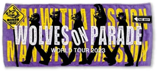 MAN WITH A MISSION（マンウィズアミッション）World Tour 2023 ～WOLVES ON PARADE～ツアー タオル