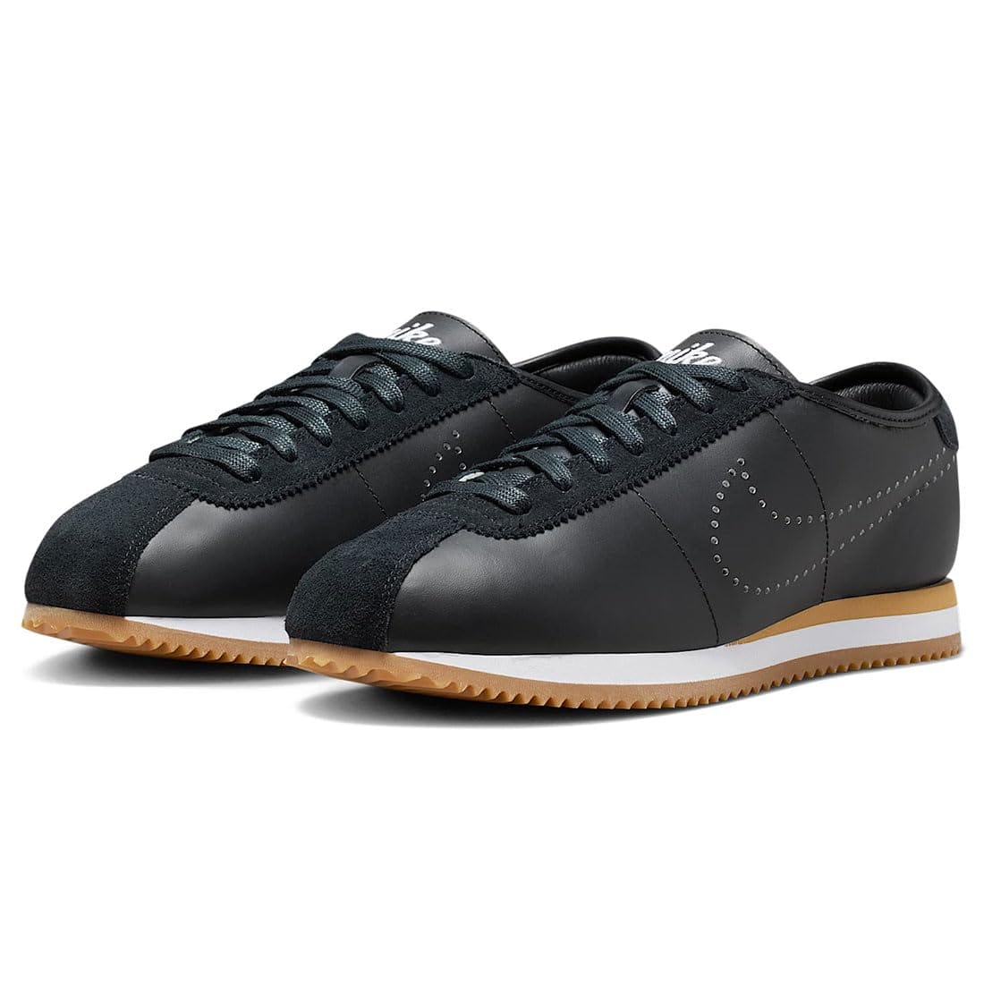 [ナイキ] コルテッツ なめし革 W Cortez Leather 黒いこと/ガムライトブラウン/白いこと HQ1841-002