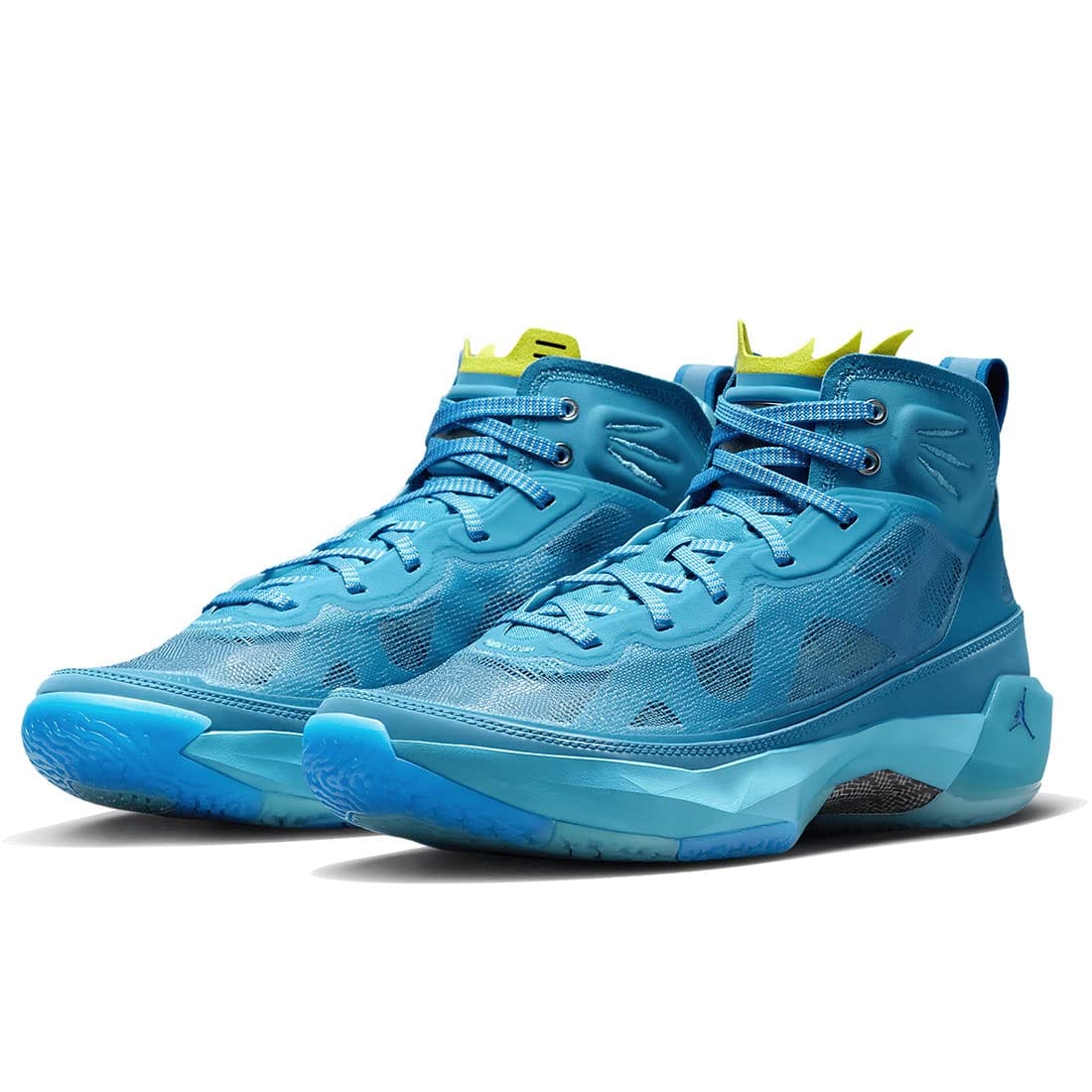 [ナイキ] エア湖 ジョーダン 37 ザイオン AIR JORDAN 37 ZION レーザ青色/クロリンブルー/黄みストライク/青色 DX1690-400 日本国内置き目品 ビジネスシューズ-メンズ靴