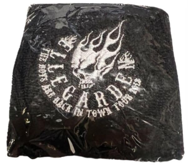 ELLEGARDEN エルレガーデン エルレ THE BOYS ARE BACK IN TOWN TOUR 2018 グッズ リストバンド 黒 × 黒画像