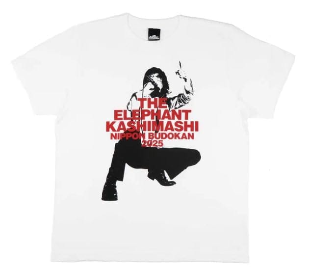 エレファントカシマシ エレカシ 宮本浩次 新春ライブ 2025 1/3.4 日本武道館 グッズ Tシャツ 白 「M」