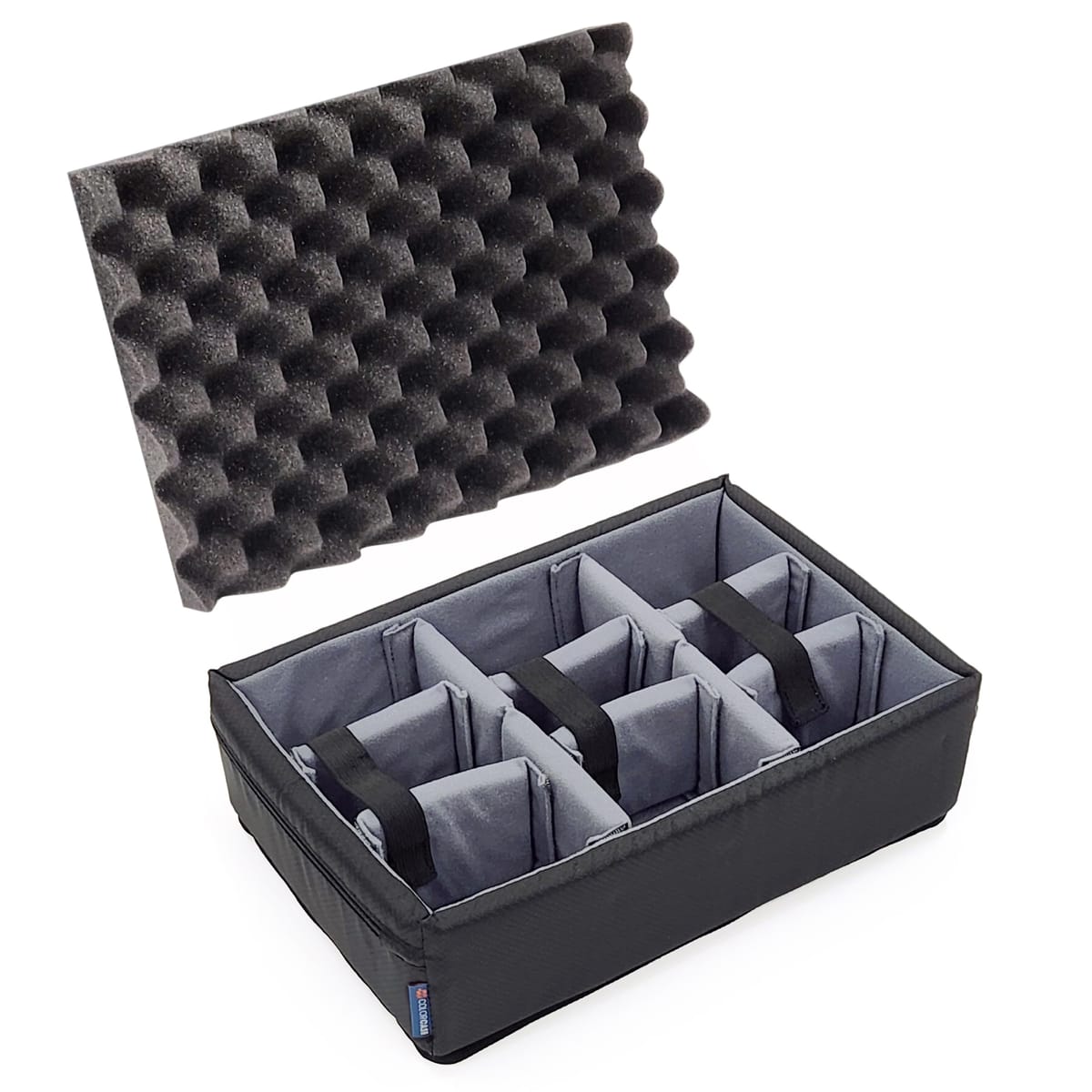 Pelican Color Case CVPKG パッド入り口・入口ディバイダーセット Pelican 1450、分け取りと蓋質問用紙、薄墨色