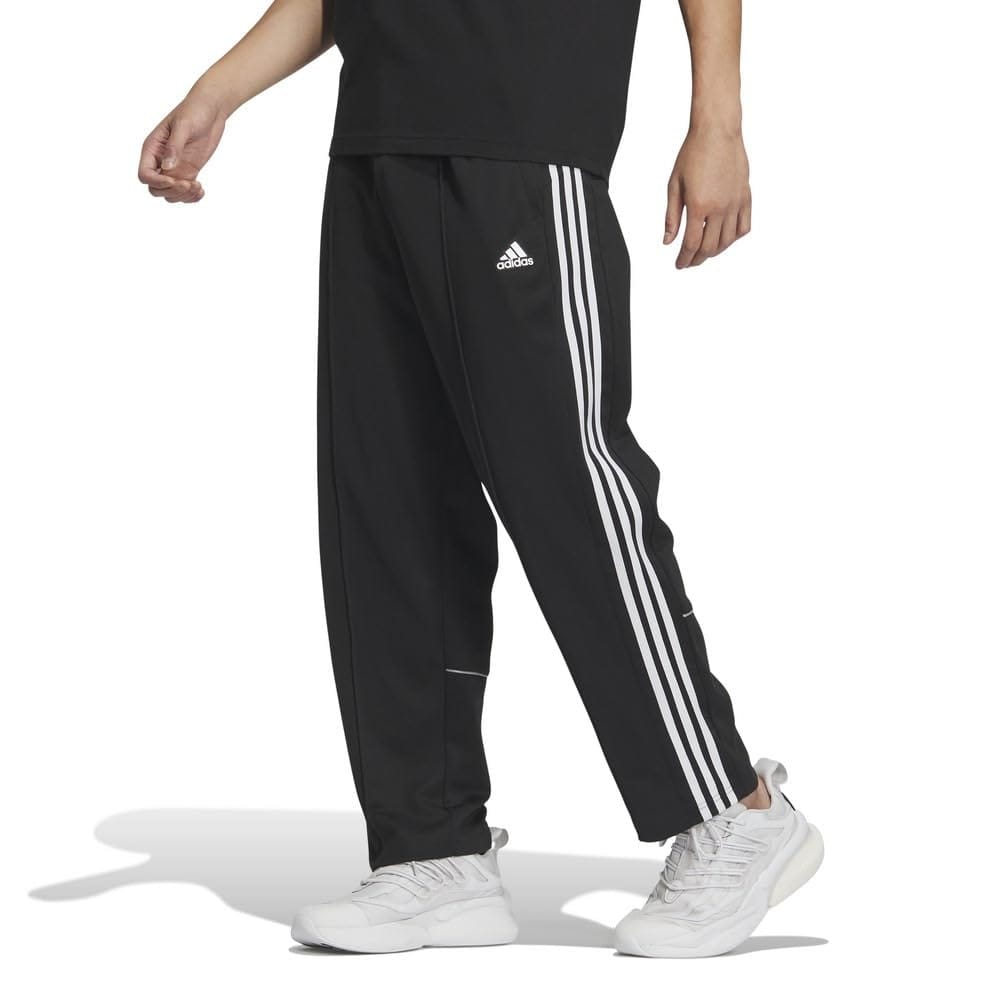 adidas(アディダス) ジャージボトム3ストライプス パック ルーズフィット ピンタック オープンヘムトラックパンツ JUH47メンズ