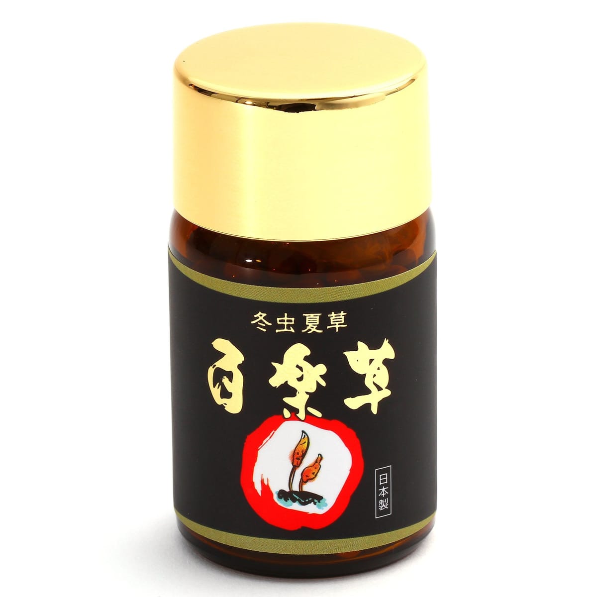 冬虫夏草 サナギダケ 百楽草 100粒（20日～50日分） 日本製 コルジセピン／βグルカン