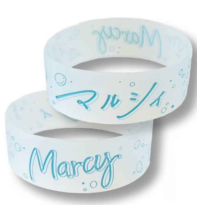 MARCY マルシィ 2024 夏フェス ラババン リストバンド ラバーバンド 「クリア」