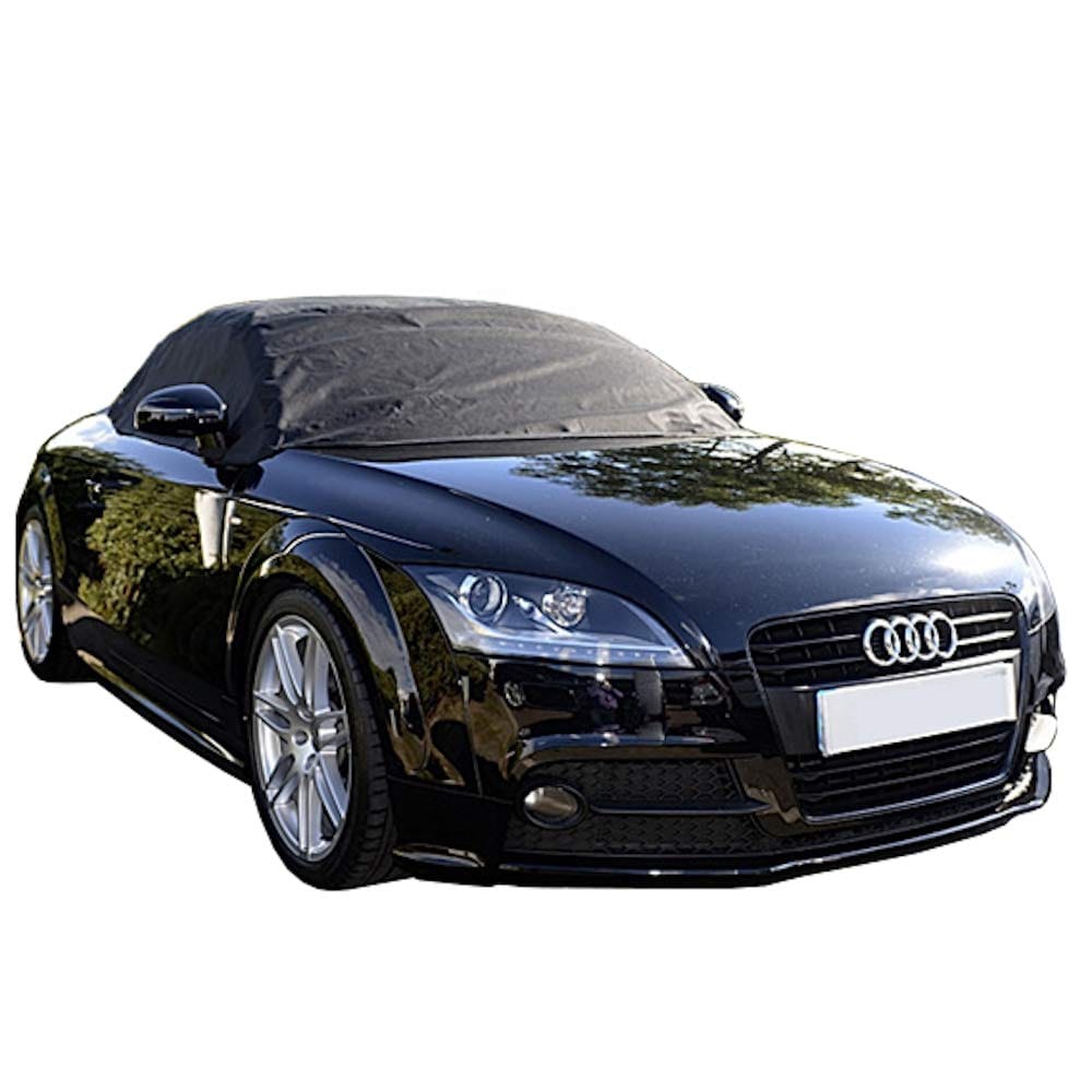 North American カスタムカバー カスタムフィット ソフトトップルーフプロテクター ハーフカバー Audi TT - Mk2 (Typ 8J) - 2006 - 2014 (ブラック)