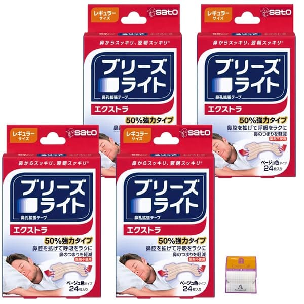 【4個書き割り】ブリーズライト エクストラ ベージュ 色ざし レギュラー 24枚入×4個 Anniversarich プチギフト付
