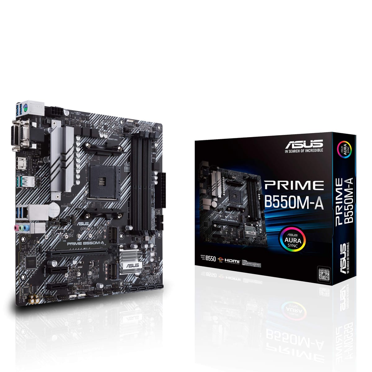 ASUS AMD B550 積み上げる AM4 相応う 母ちゃんゲーム盤 PRIME B550M-A【MicroATX】