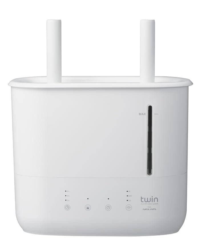 アピックス(APIX INTL) APIX 上部給水超音波式ツイン加湿器 4.5L大容量タンク アロマ 自動オフタイマー パワフル加湿 AHD-200WH 7,238円