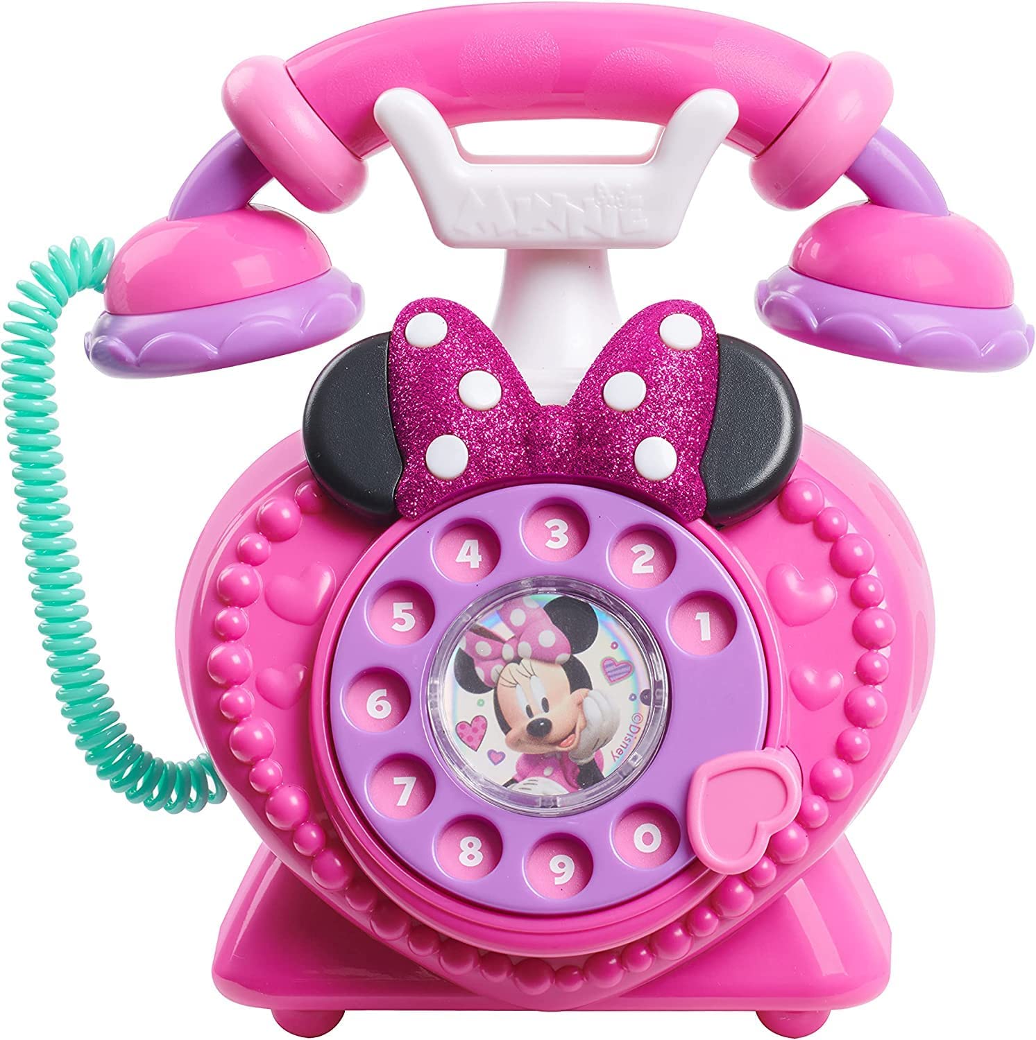 Disney ディズニー ミニーマウス 回転式 電話 リボン かわいい おもちゃ 女の子 ままごと サウンド ライト [並行輸入品]画像