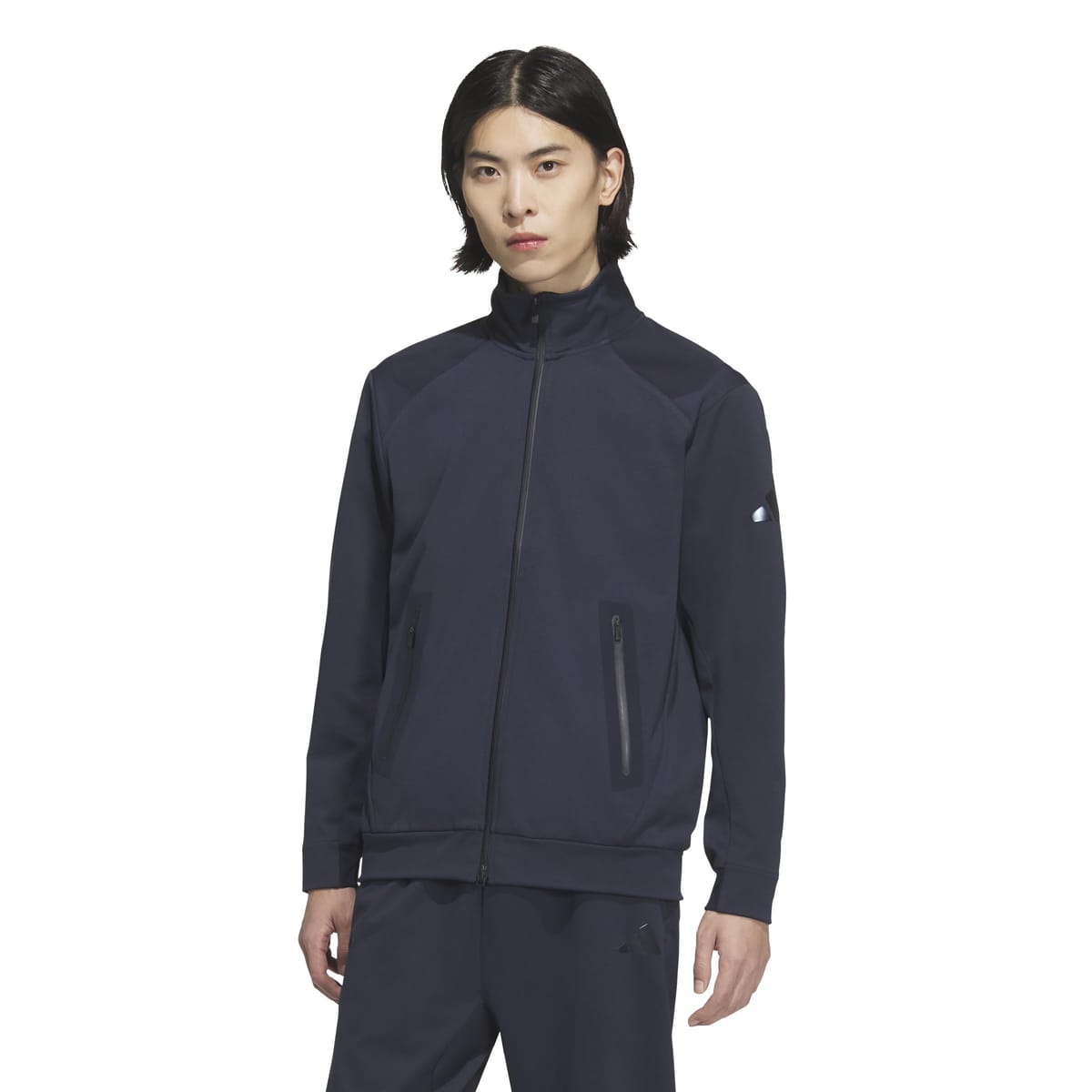 adidas(アディダス) ジャージトッププレミアム 積極的 レギュラー填まる ダブル編み物 貨物自動車上衣 KQD66メンズ