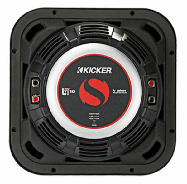 【楽天市場】【KICKER】キッカー SoloBaric L7T 薄型サブウーファーL7T104 4ΩDVC 27.2cmスクエア型
