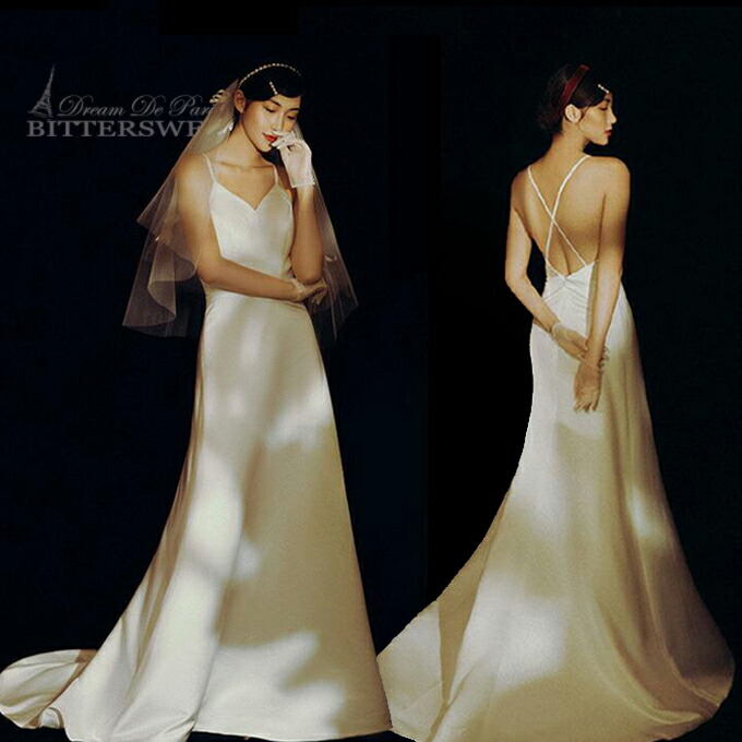 楽天市場】ウエディングドレス リゾートウェディング キャミソール