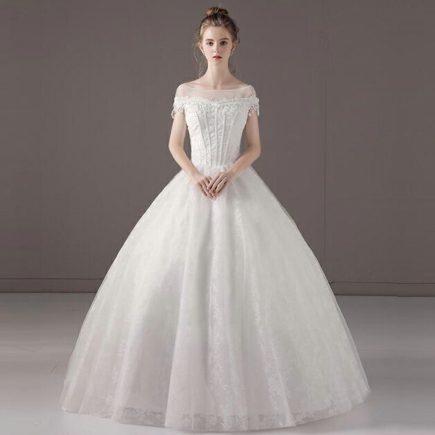 中古 ウェディングドレス Lovely Wedding クラウディア ホワイト7号T ...