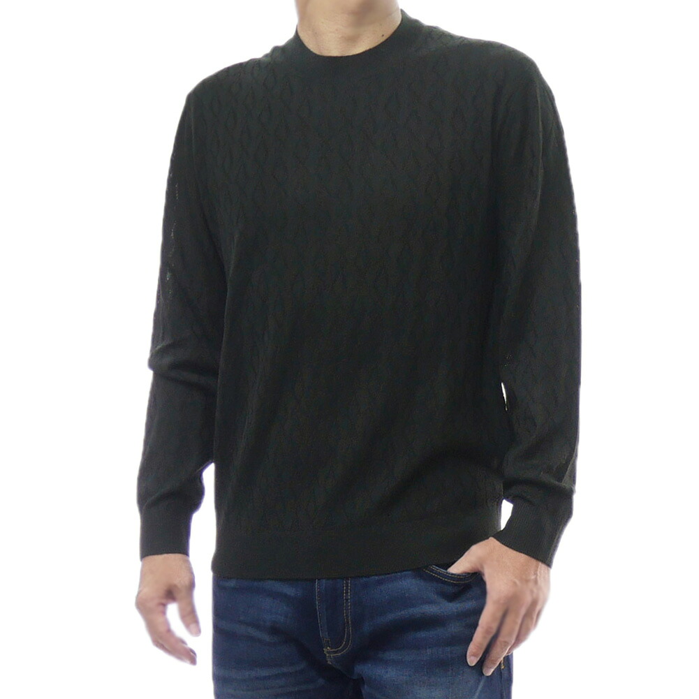 ARMANI EXCHANGE アルマーニ エクスチェンジ A/X メンズクルーネックニット セーター XM001878 AF11982 ブラック