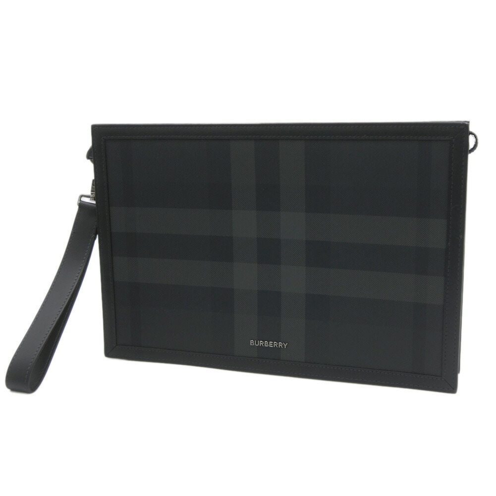 BURBERRY バーバリー メンズセカンドバッグ/合財袋御徒面子 8070205 1 / MS FRAME POUCH BRT 暗灰色 2026春夏新作