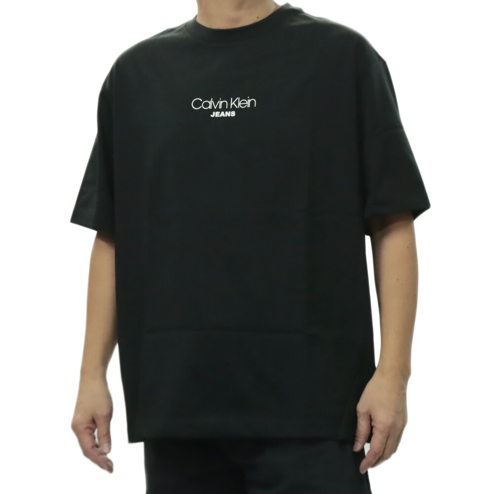 CALVIN KLEIN JEANS カルバンクラインジーンズ メンズクルーネックTシャツ 4RC815G ブラック 2026春夏新作