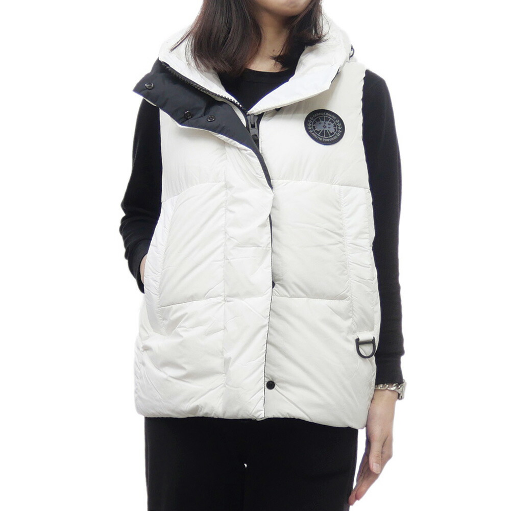 カナグース ダウンベスト 白レディースS 2832L カナダグース CANADA GOOSE ダウンベスト フリースタイル S 白