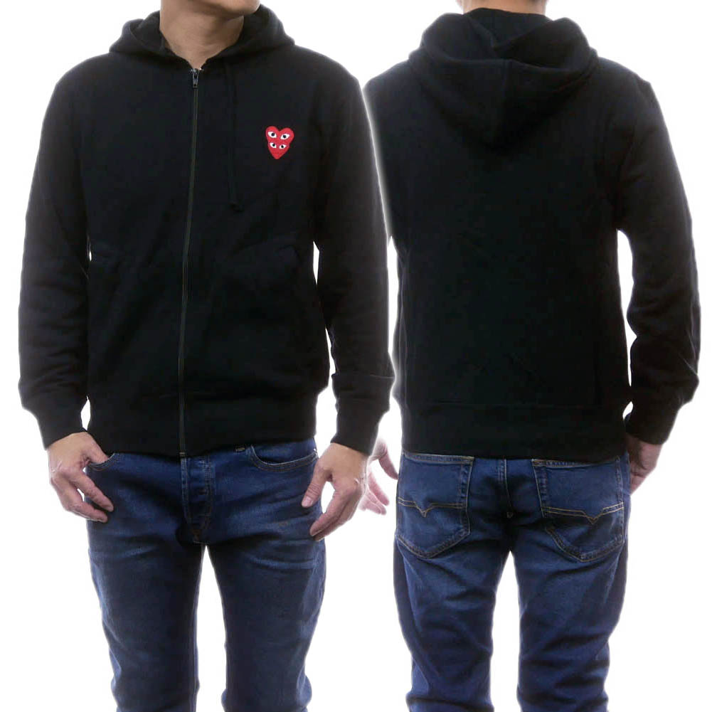 プレイコムデギャルソン　PLAY COMME des GARCONS ジャージ コムデギャルソン 定番ジャージ・パーカー-フード付
