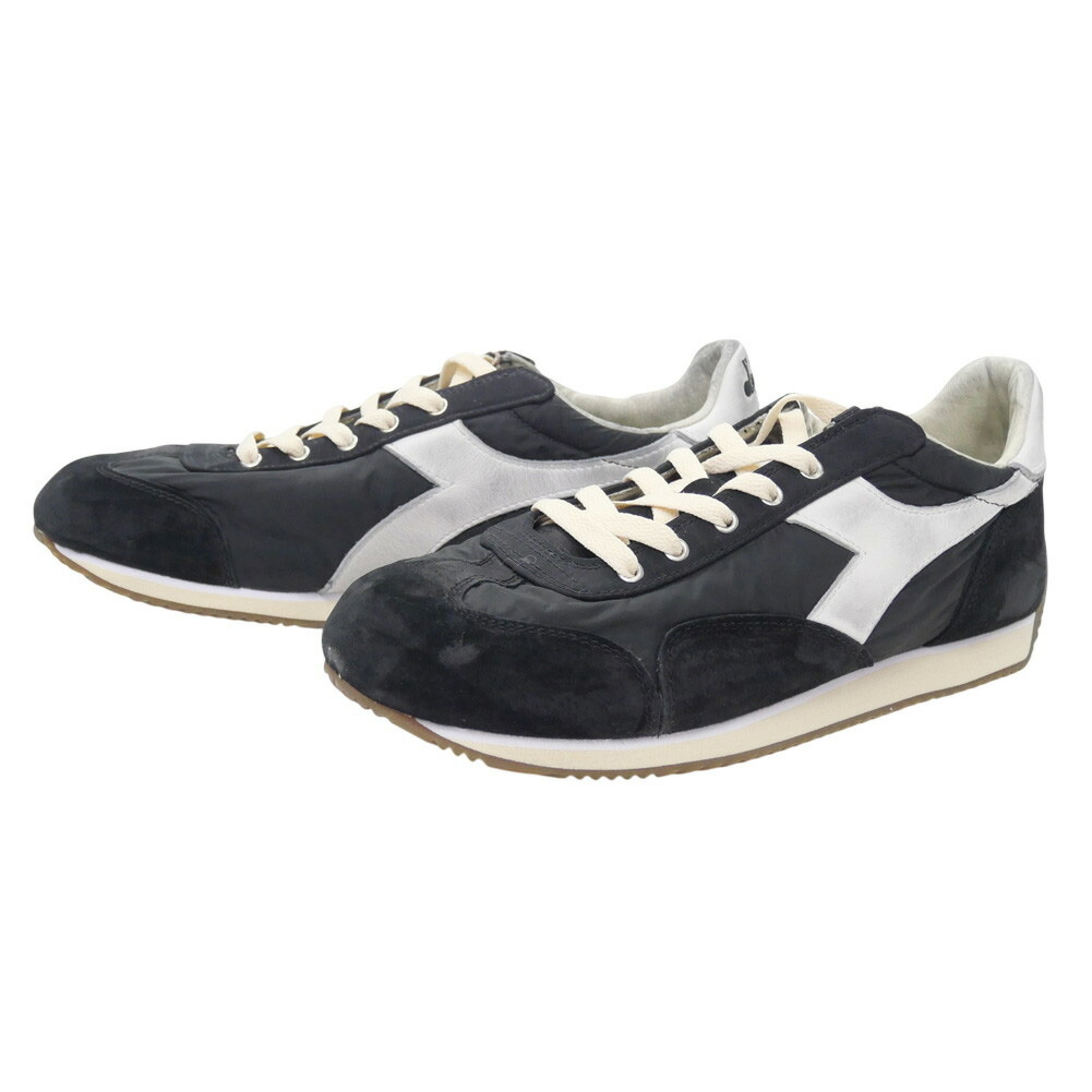 DIADORA HERITAGE ディアドラ ヘリテージ メンズローカットスニーカー 182806 01 / EQUIPE VELA SW  黒いこと 2026春夏新作