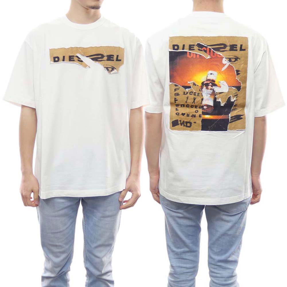 【現行品】diesel ss tシャツ　確実正規品　定価30000円越え 楽天市場】DIESEL ディーゼル クルーネック Tシャツ A08526 0JYYF T
