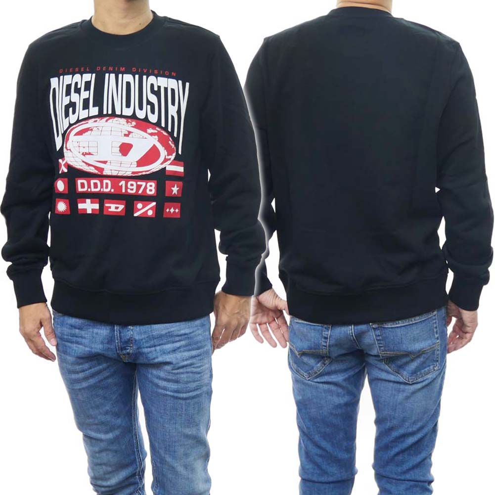 楽天市場】DIESEL ディーゼル メンズ トレーナー A10435 0IJAT S