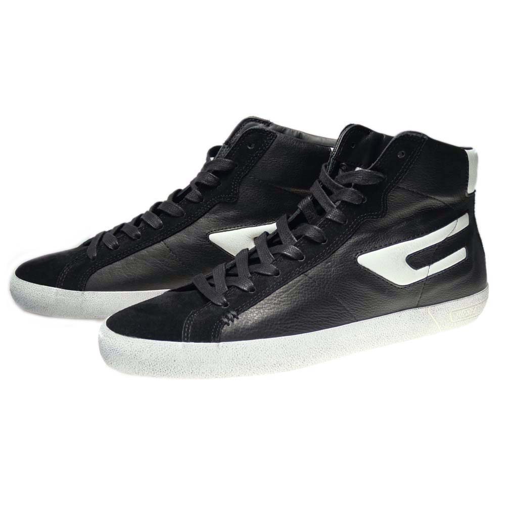 【大人気】DIESEL S-Leroji ミッド ハイトップ スニーカー 楽天市場】ディーゼル DIESEL レザースニーカー ハイカット