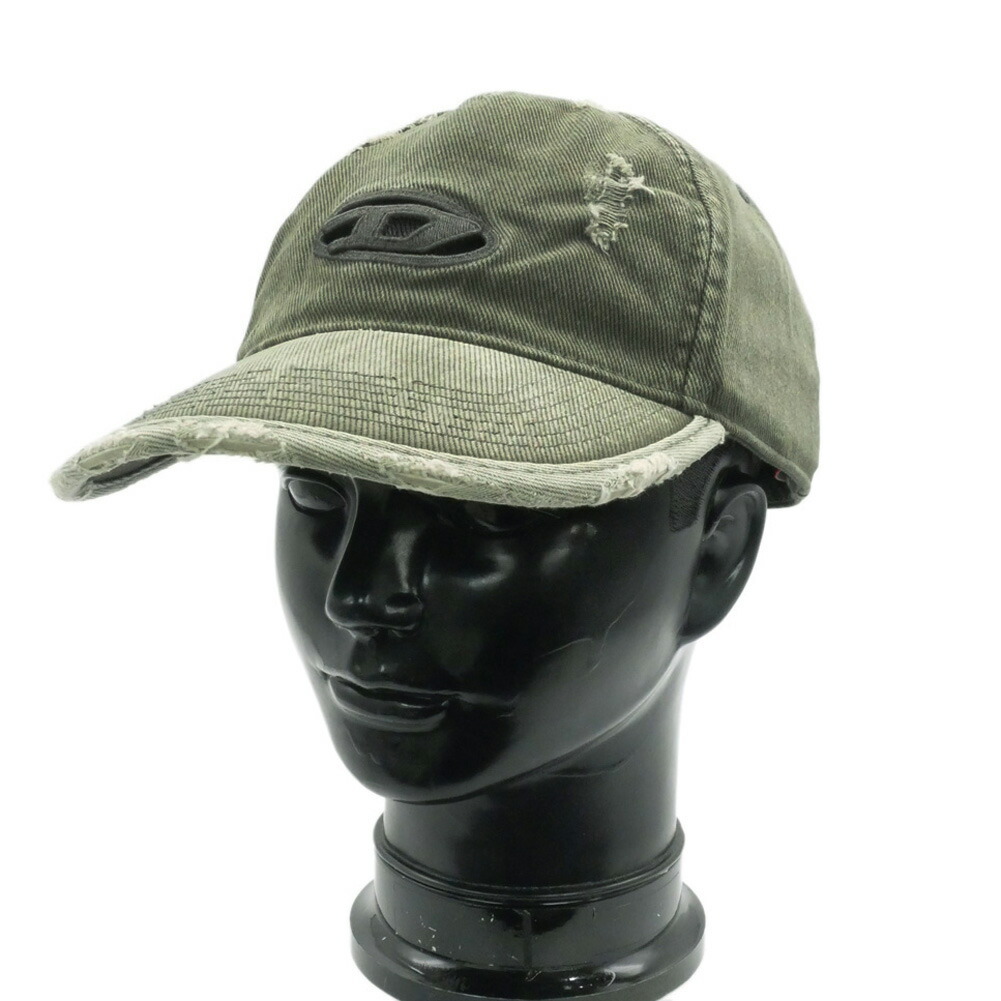 美品 DIESEL ディーゼル メタルロゴプレート スカルチャーム キャップ 美品 DIESEL ディーゼル メタルロゴプレート スカルチャーム