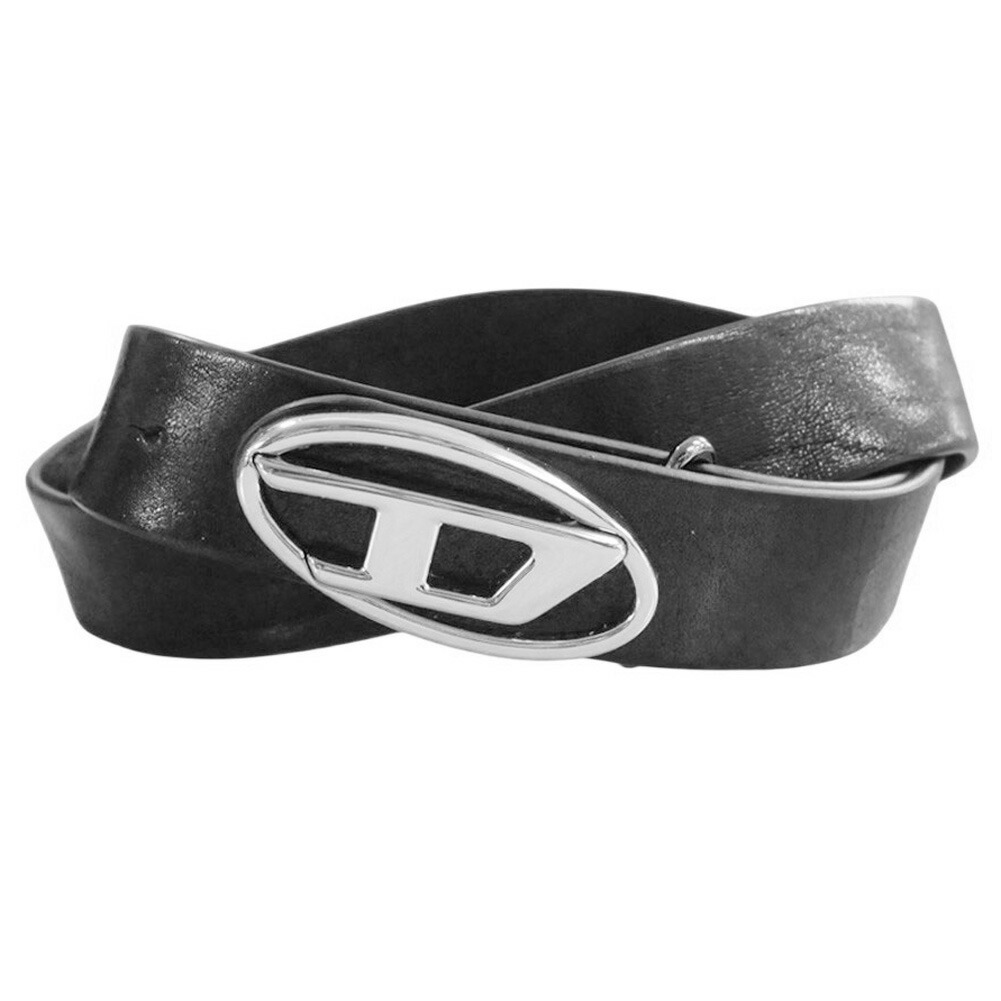 【美品】DIESEL　ディーゼル　メタルDバックル　カウレザー　ベルト　ブラック 楽天市場】DIESEL ディーゼルモノグラムパターン メンズレザーベルト