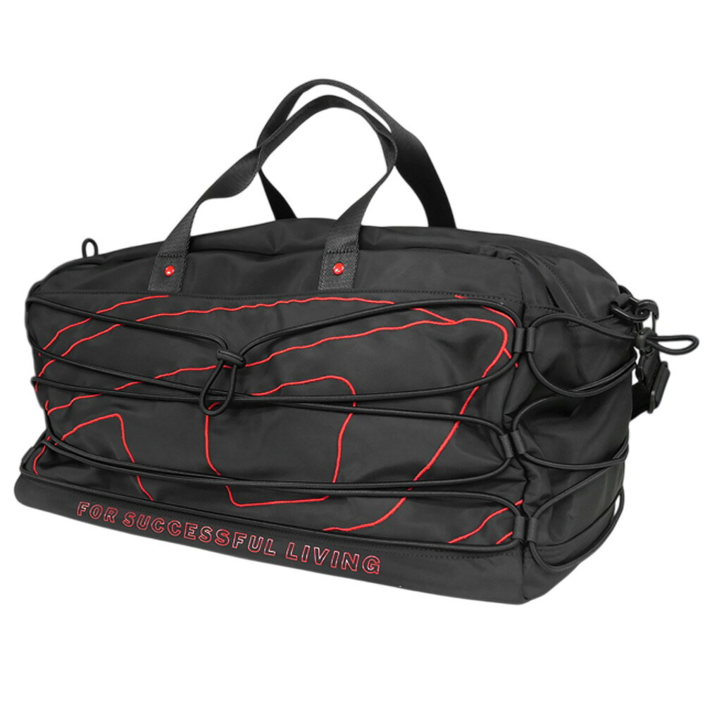 24時間セール　DIESEL ノベルティ　ボストンバッグ Diesel ロゴボストンバッグ ブラック 【公式通販】