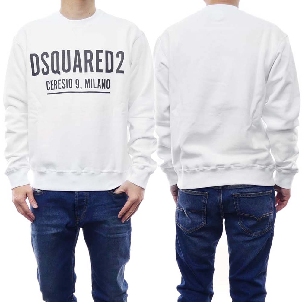 DSQUARED2 ディースクエアードメンズトレーナースウェットS ペア 楽天市場】ディースクエアード（カラーレッド）（スウェット