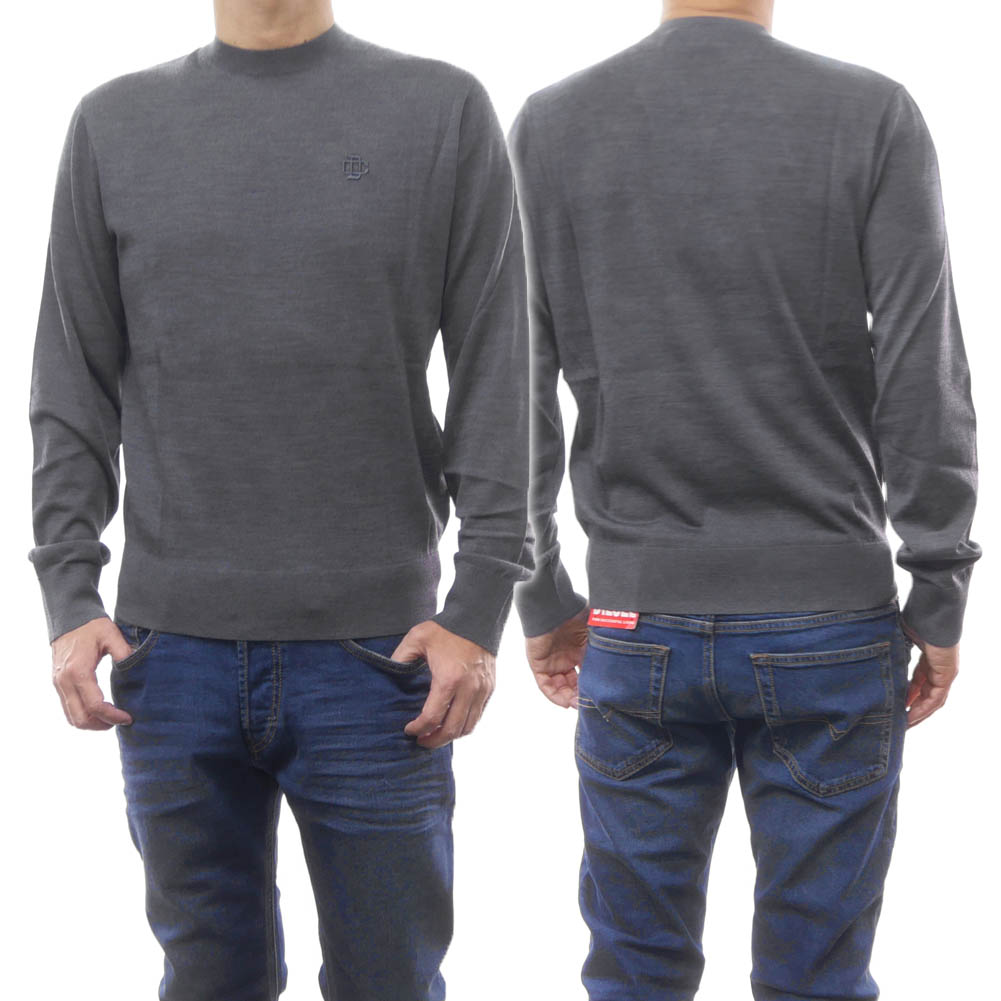 DSQUARED2 ディースクエアード ロゴ入りニットセーター XXL 黒 DSQUARED2 ディースクエアード ロゴ入りニットセーター XXL 黒