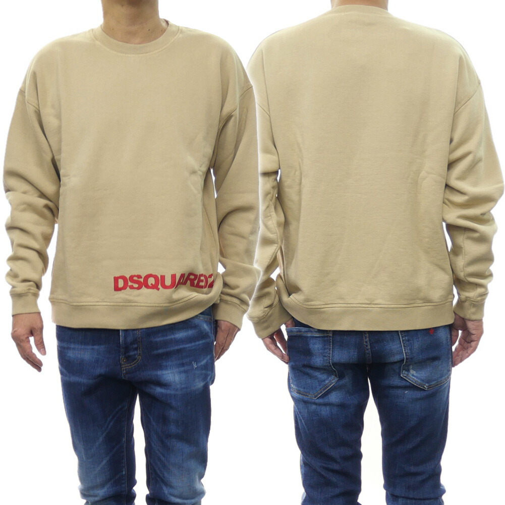 DSQUARED2 ディースクエアードメンズトレーナースウェットS ペア 楽天市場】ディースクエアード（カラーレッド）（スウェット