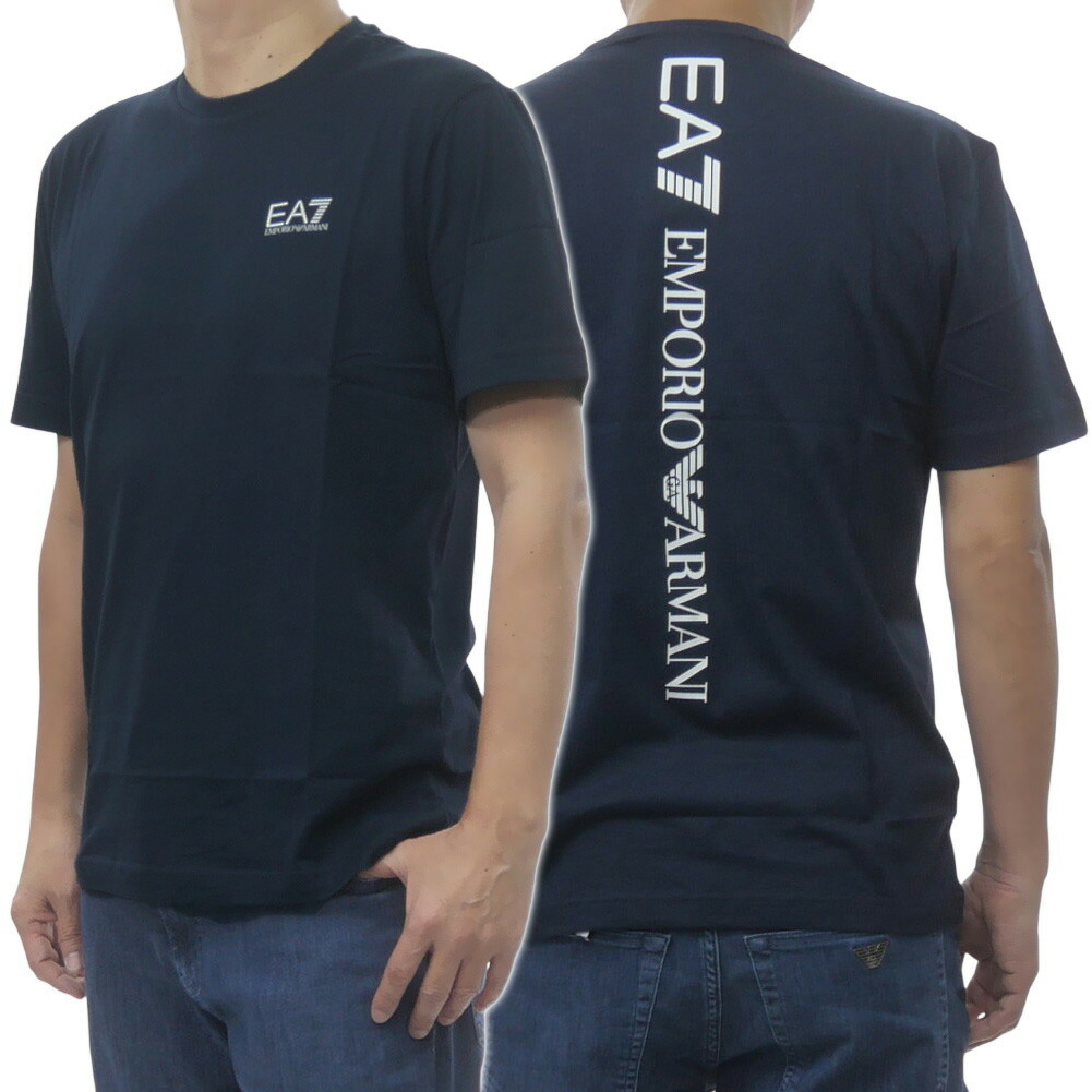 EMPORIO ARMANI エンポリオアルマーニ EA7 メンズクルーネックプルオーバー 7M000567 AF10375 ダークネイビー 2026春夏新作