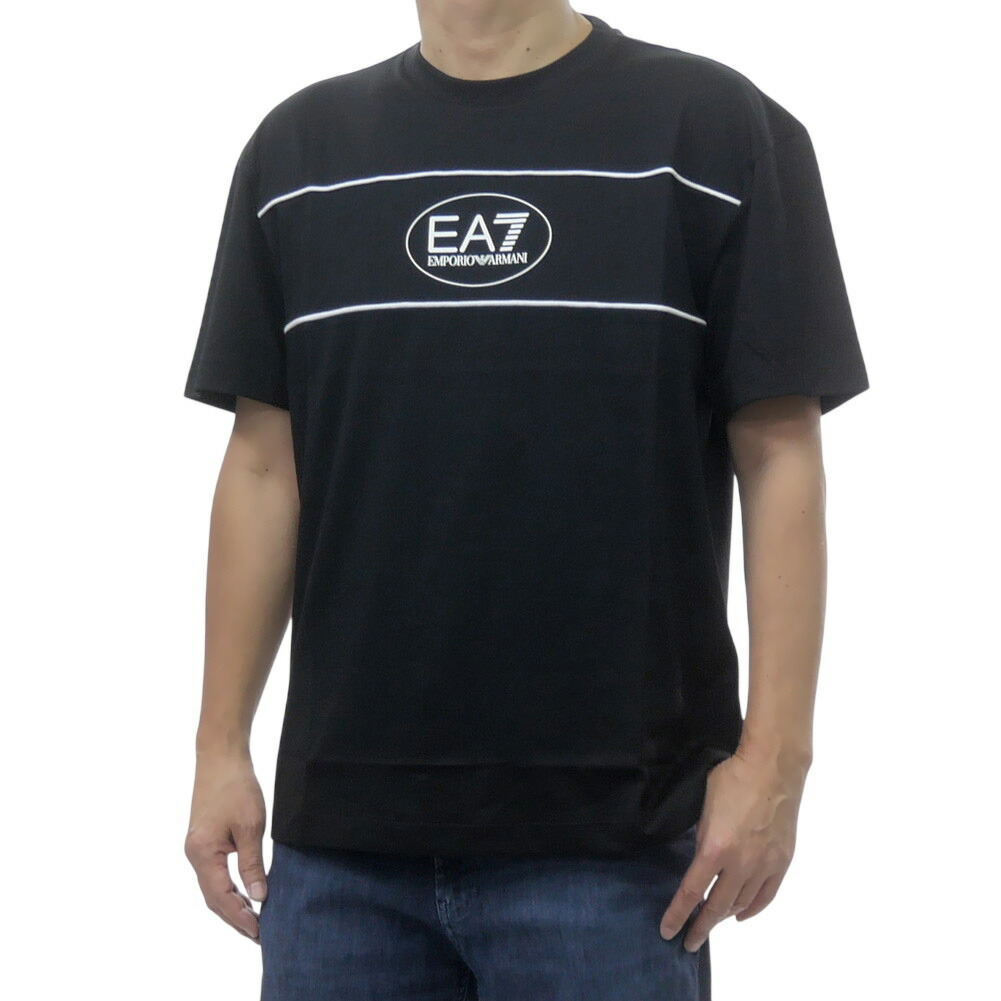 EMPORIO ARMANI エンポリオアルマーニ EA7 メンズクルーネックプルオーバー 7M001494 AF16548 黒いこと 2026春夏新作
