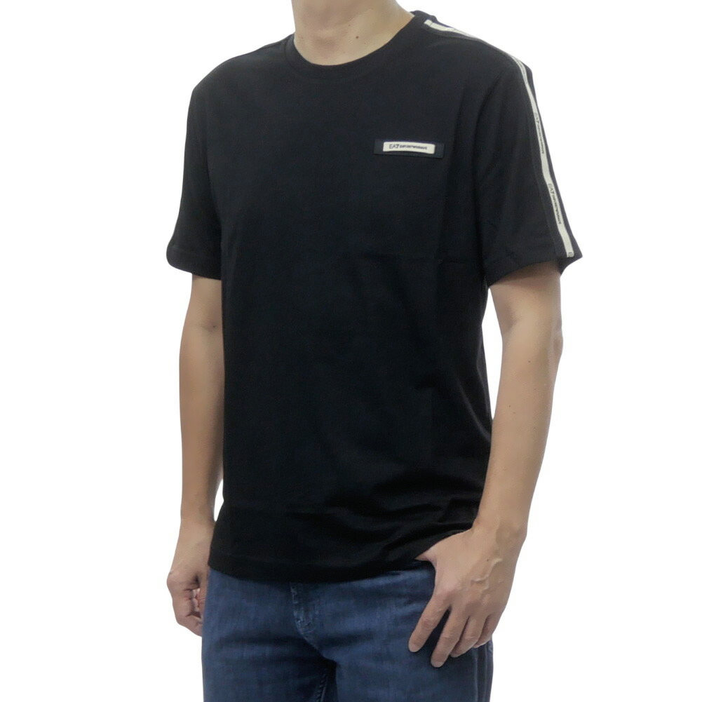 EMPORIO ARMANI エンポリオアルマーニ EA7 メンズクルーネックプルオーバー 7M001476 AF10375 黒いこと 2026春夏新作