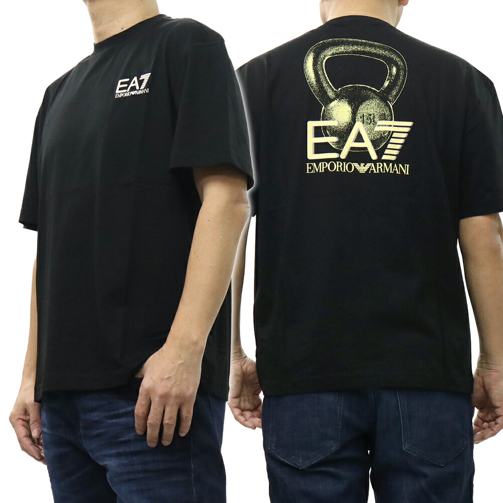EMPORIO ARMANI エンポリオアルマーニ EA7 メンズクルーネックプルオーバー 7M001402 AF22264 黒いこと 2026春夏新作