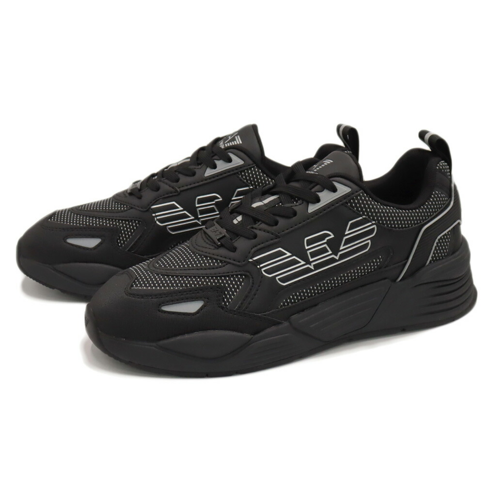 EMPORIO ARMANI エンポリオアルマーニ EA7 メンズローカットスニーカー 7X000306 AF23595 米国海軍×白いこと 2026春夏新作