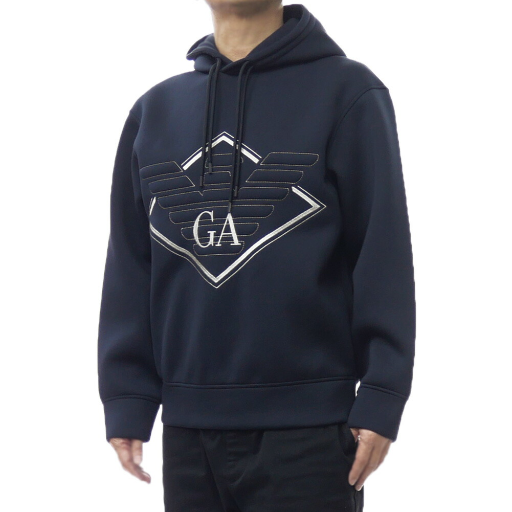 EMPORIO ARMANI エンポリオアルマーニ メンズプルオーバーパーカー EM002882 AF18339 ネイビー