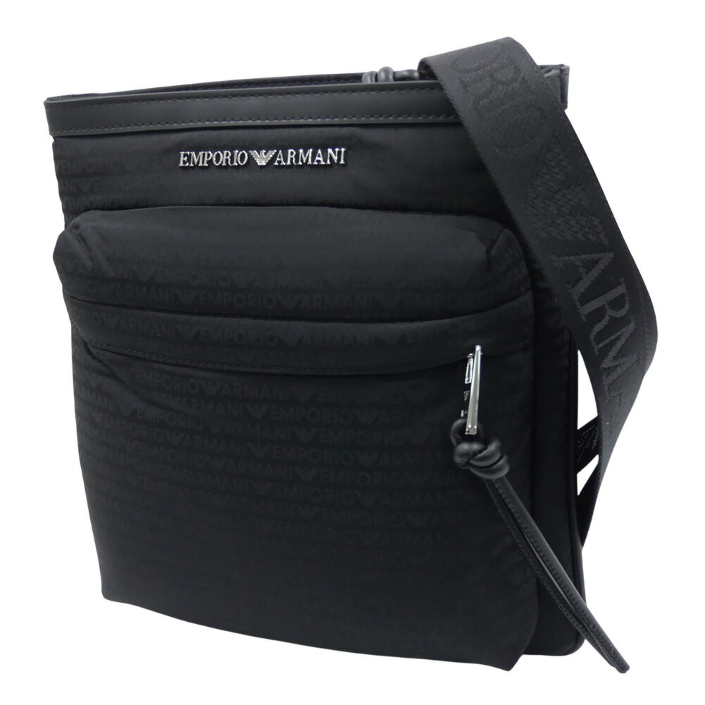 値下げ！エンポリオアルマーニ ショルダーバッグ BLACK メンズ ギフトにも◎ 楽天市場】EMPORIO ARMANI エンポリオアルマーニ ショルダー