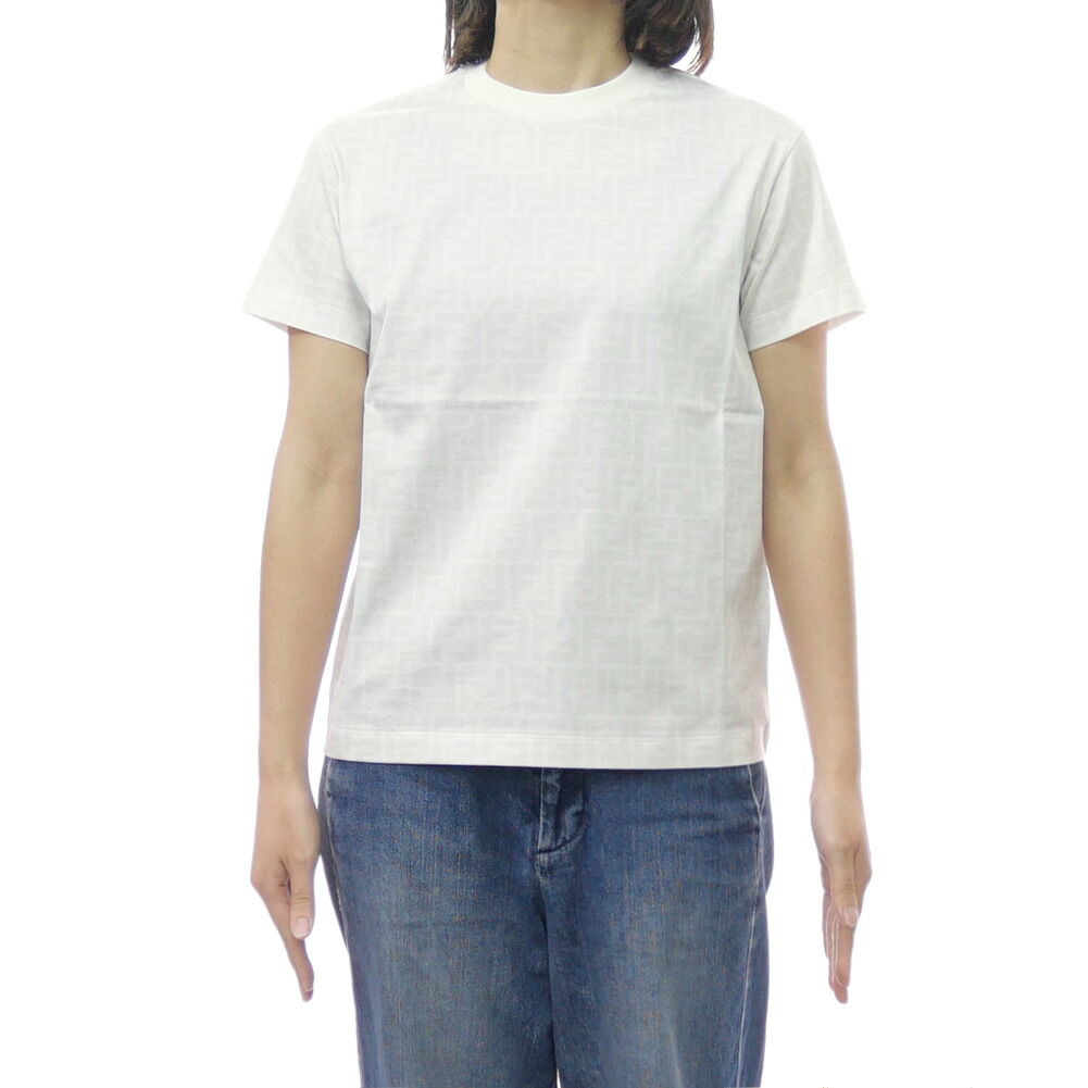 FENDI フェンディ キッズ レディースクルーネックTシャツ JUI181 ATRV ホワイト 2026春夏新作 29,445円