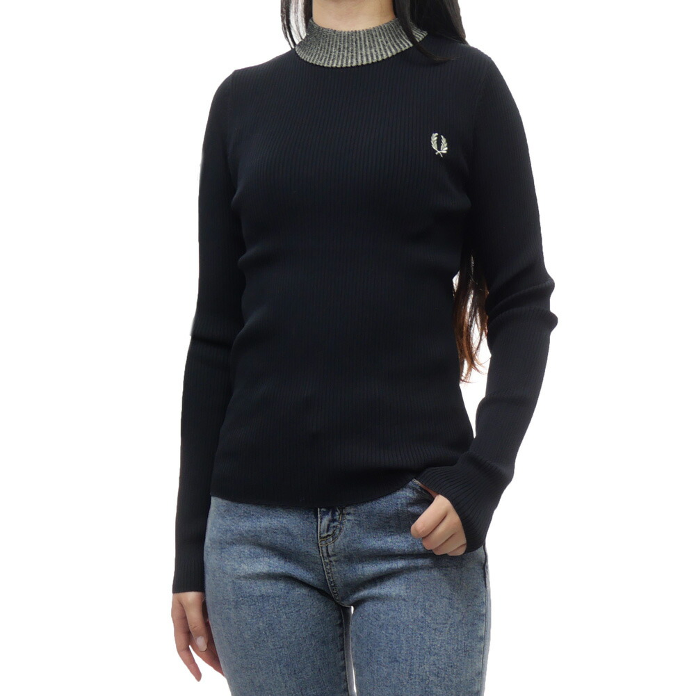 新品未使用Button Through Ribbed Shirt フレッドペリー 楽天市場】FRED PERRY フレッドペリー ニットトップス OPEN KNIT