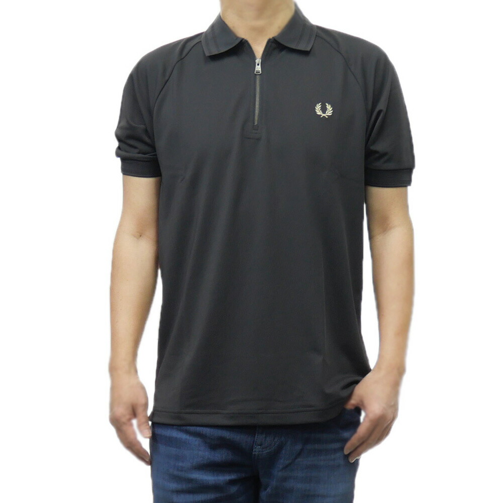 楽天市場】FRED PERRY フレッドペリー ハーフジップ ポロシャツ M9882