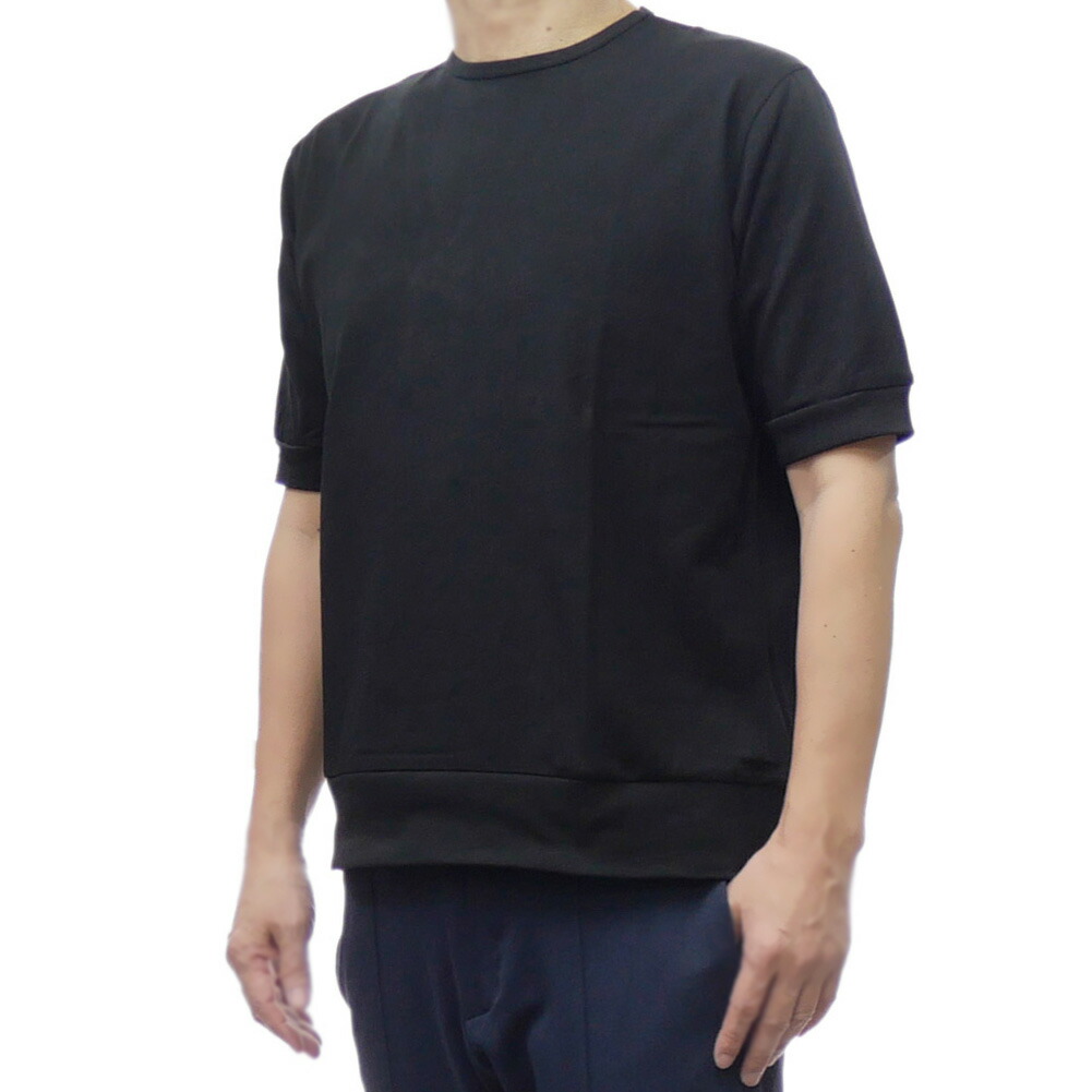 GIAB’S ARCHIVIO ジャブス アルキビオ メンズクルーネックティーシャツ GRT/S COT001 黒いこと 定番一般受け商いもの