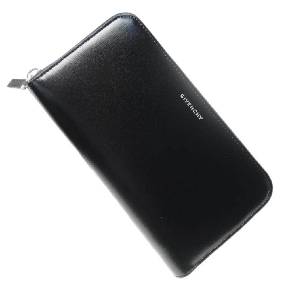 GIVENCHY Gカット ウォレット 長財布 ブラック 正規品 美品 ジバンシィ GIVENCHY 長財布 ブランドロゴ ジップウォレット